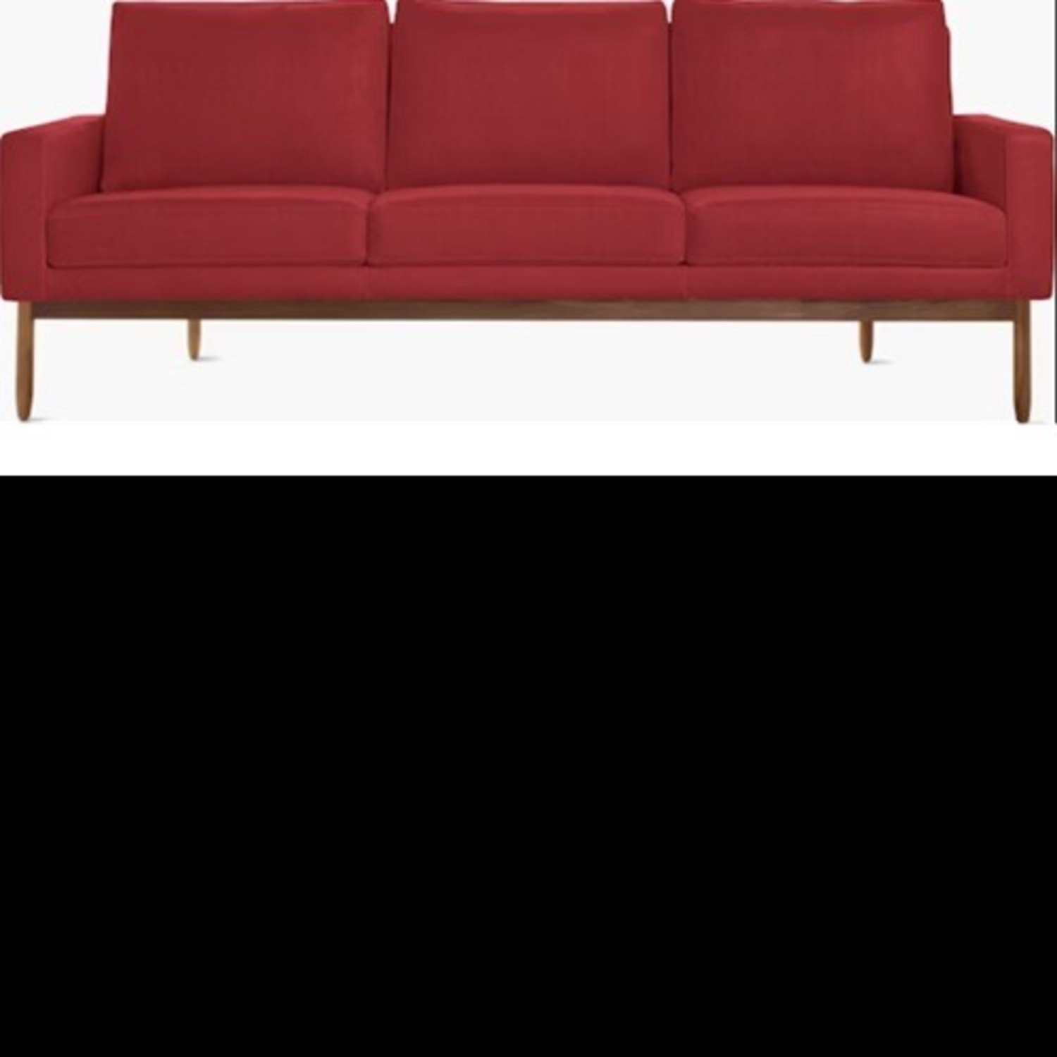 Design Within Reach Raleigh Sofa Red - image-4
