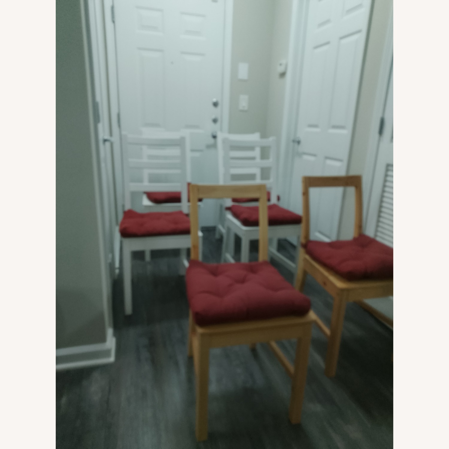 White Wood Dining Chair - image-1