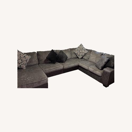 Used Ashley Furniture Dark Brown 3+ Piece Sectional for sale on AptDeco