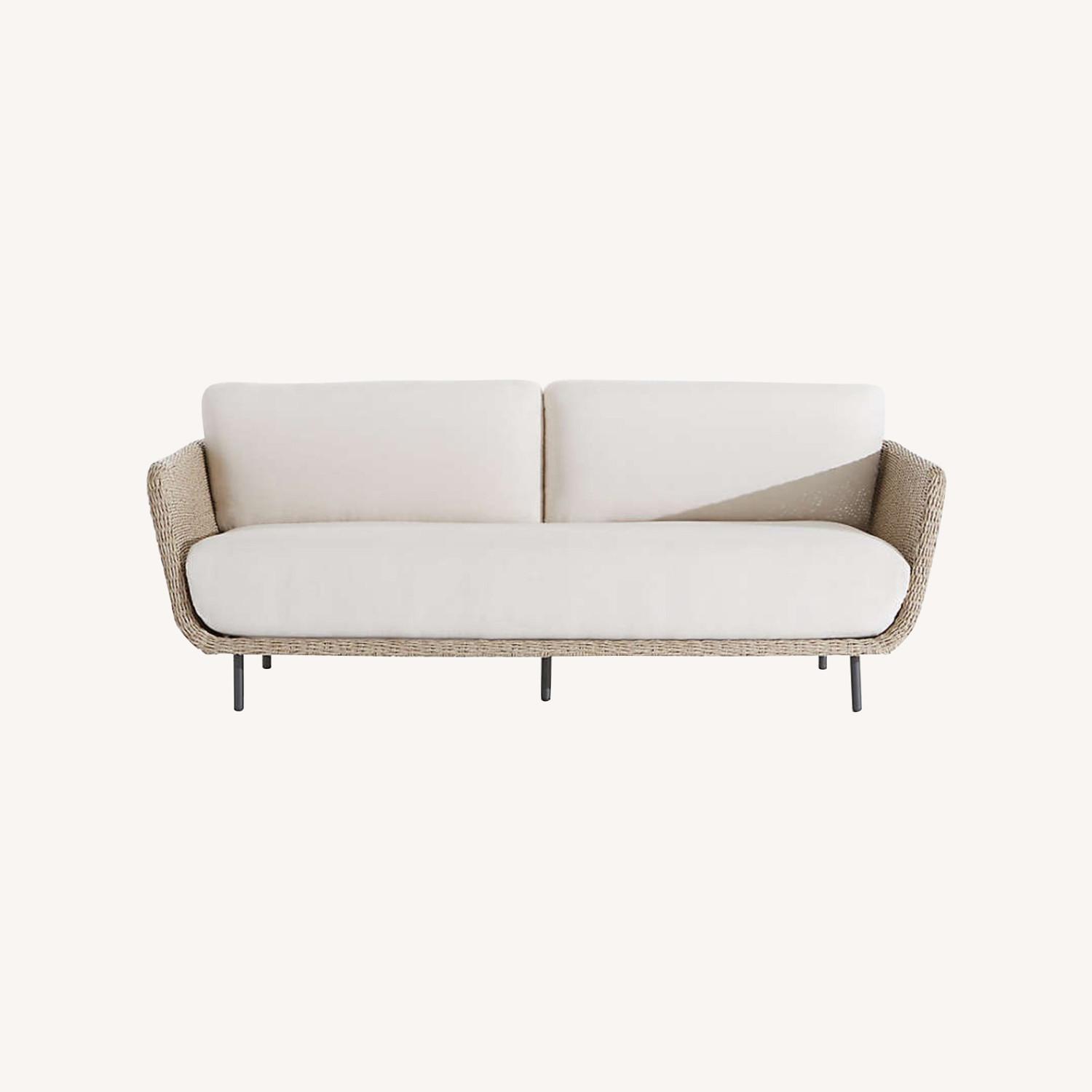 Crate & Barrel Grotta 74" Natural Futon - image-0