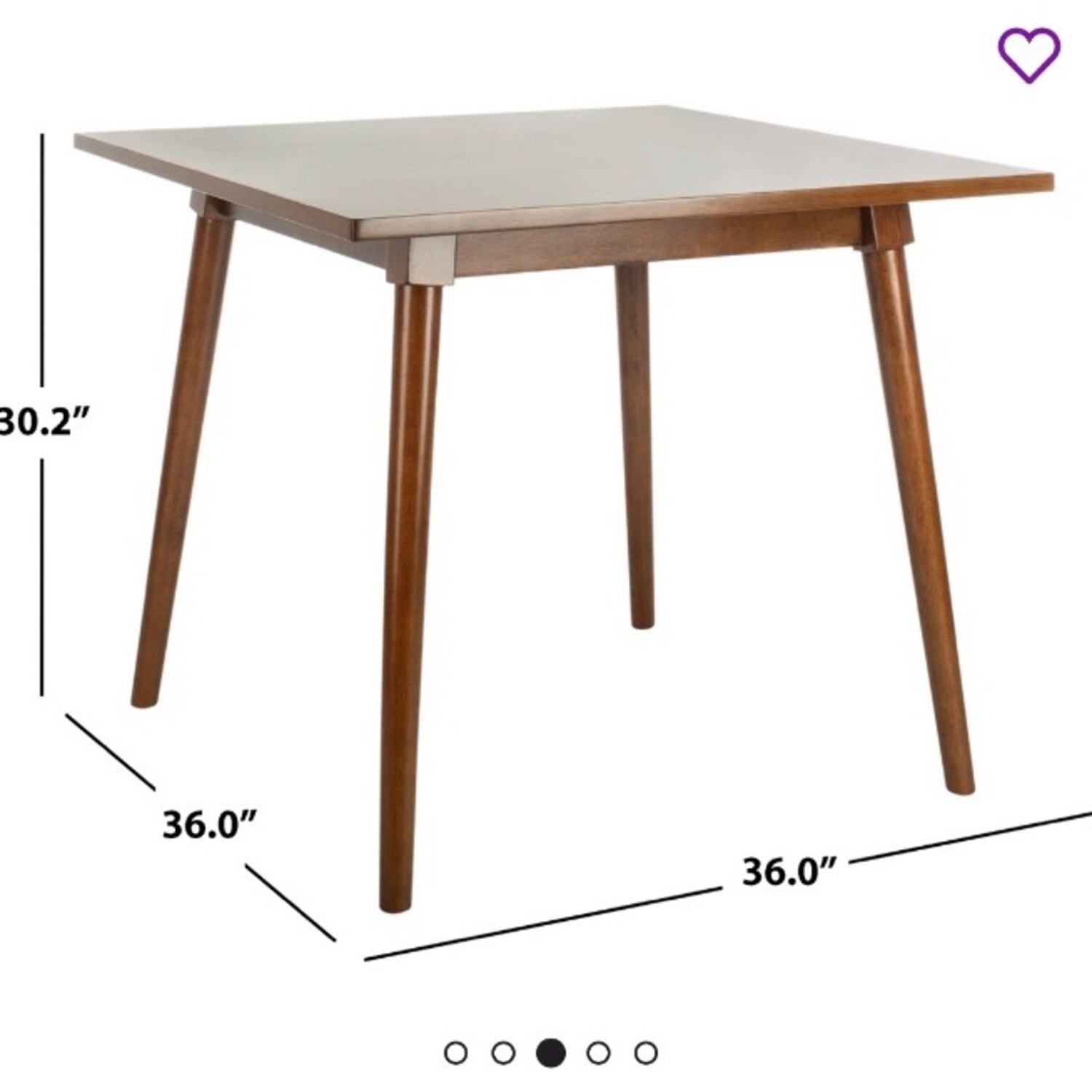 Wayfair Dark Brown Wood Veneer Dining Table - AptDeco