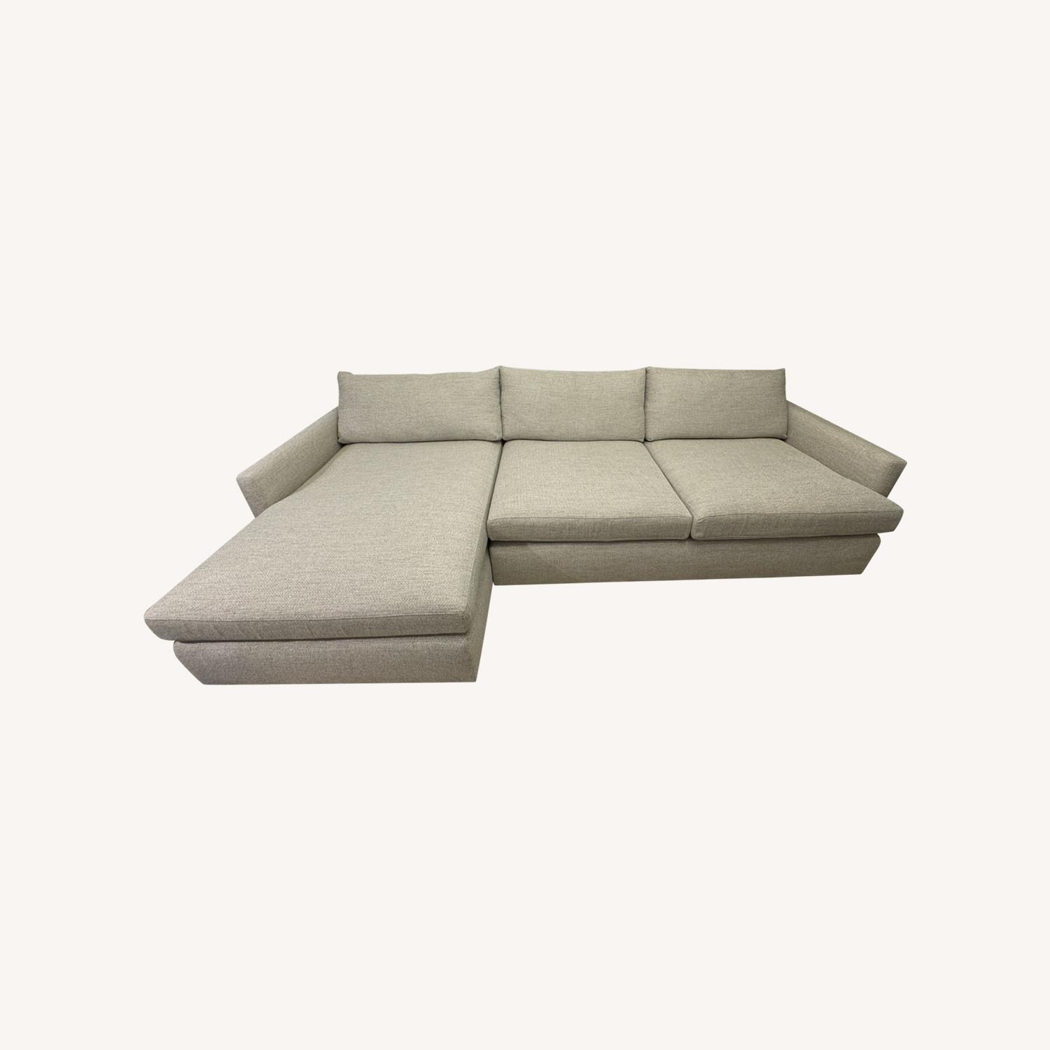Crate & Barrel Lounge Deep 2-Piece Sectional with Chaise - image-0