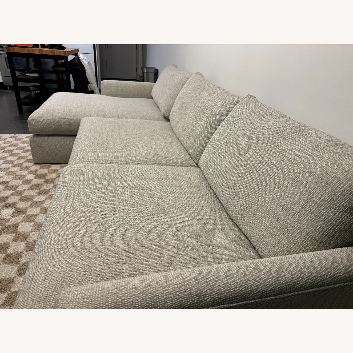 Crate & Barrel Lounge Deep 2-Piece Sectional with Chaise - image-4