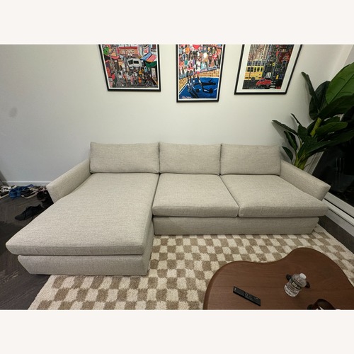 Used Crate & Barrel Lounge Deep 2-Piece Sectional with Chaise for sale on AptDeco