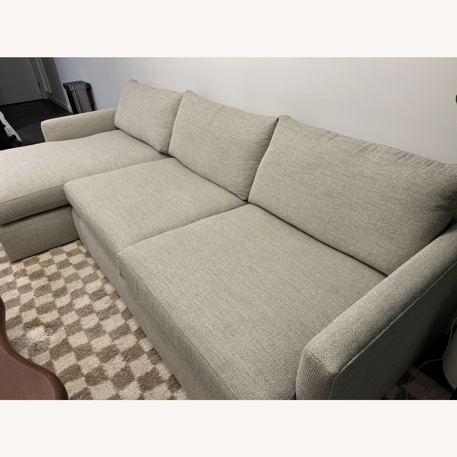Crate & Barrel Lounge Deep 2-Piece Sectional with Chaise - image-5