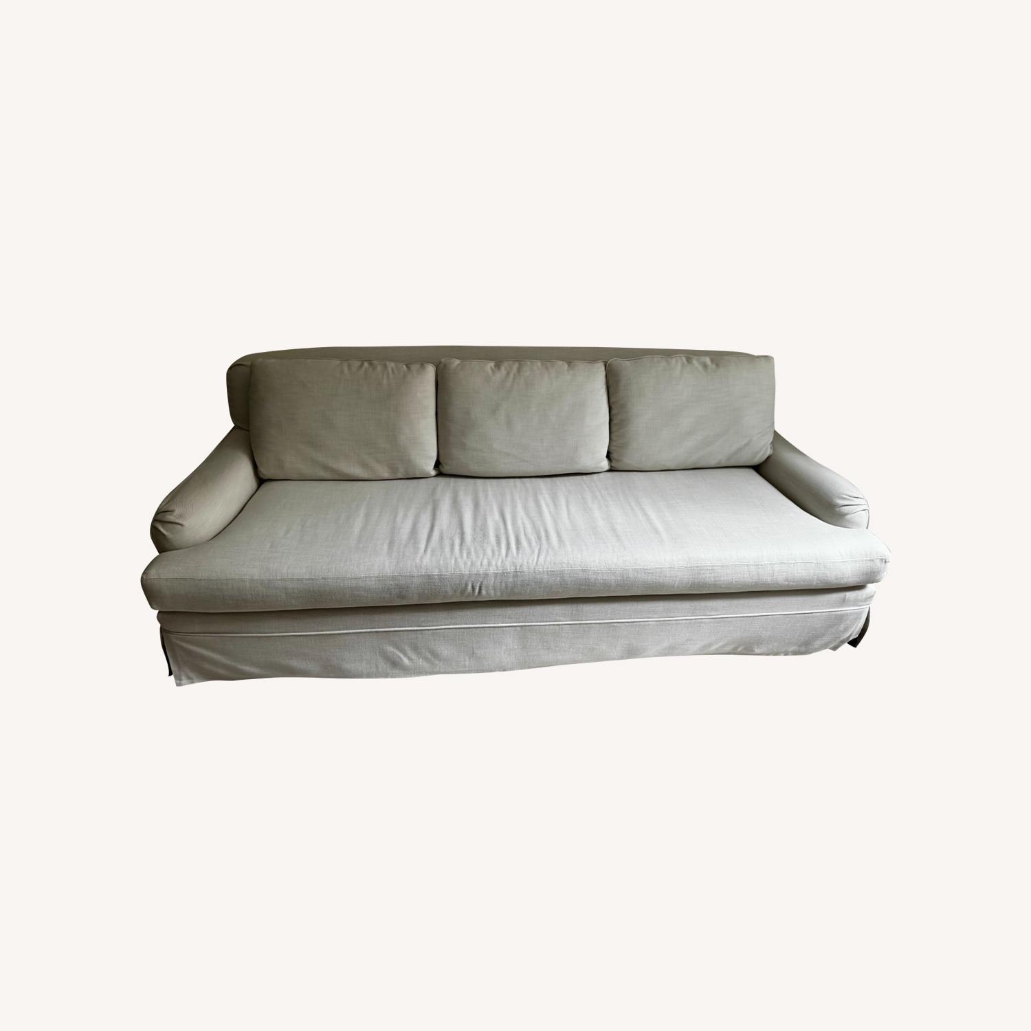 Restoration Hardware English Roll Arm Slipcovered Sofa - image-0