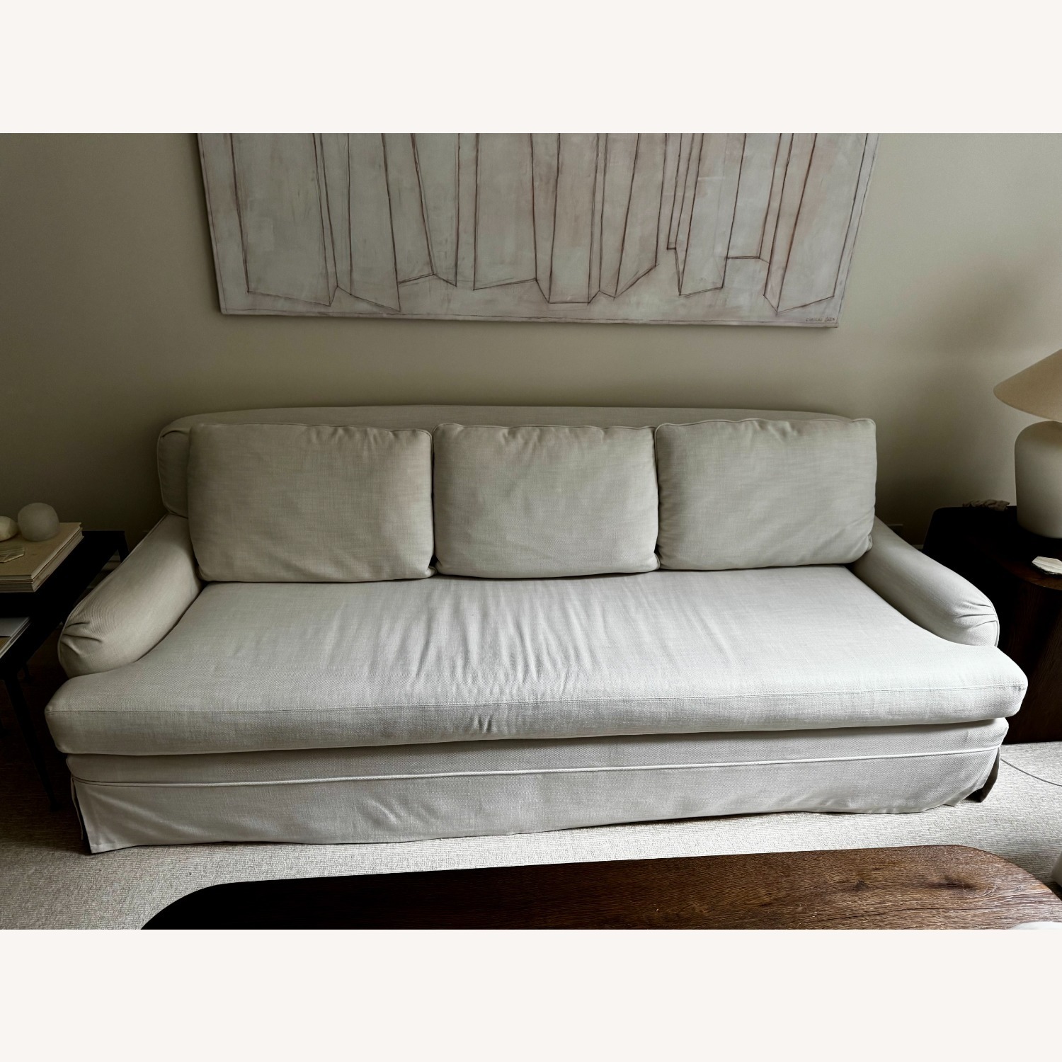 Restoration Hardware English Roll Arm Slipcovered Sofa - image-2