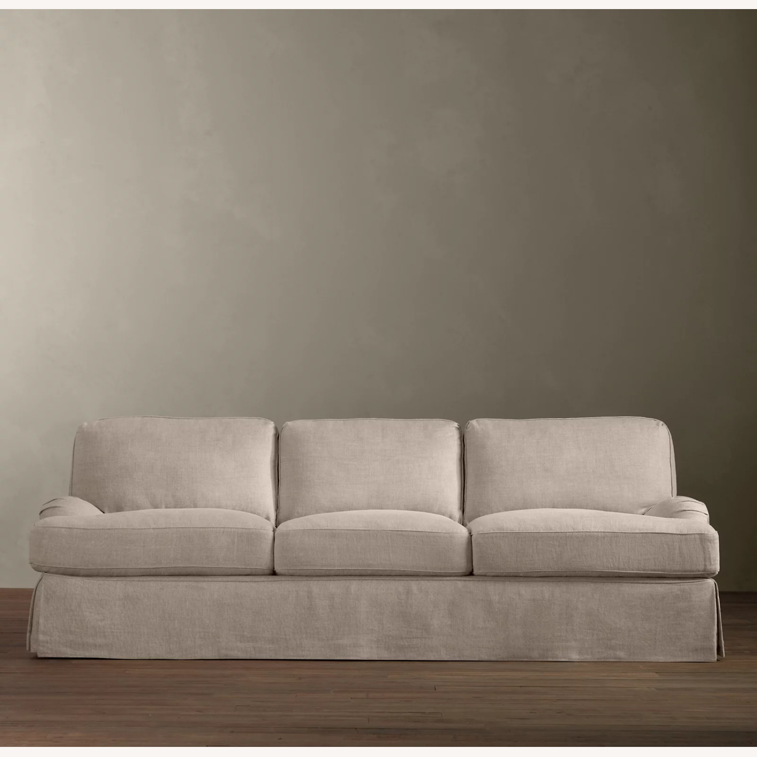Restoration Hardware English Roll Arm Slipcovered Sofa - image-5