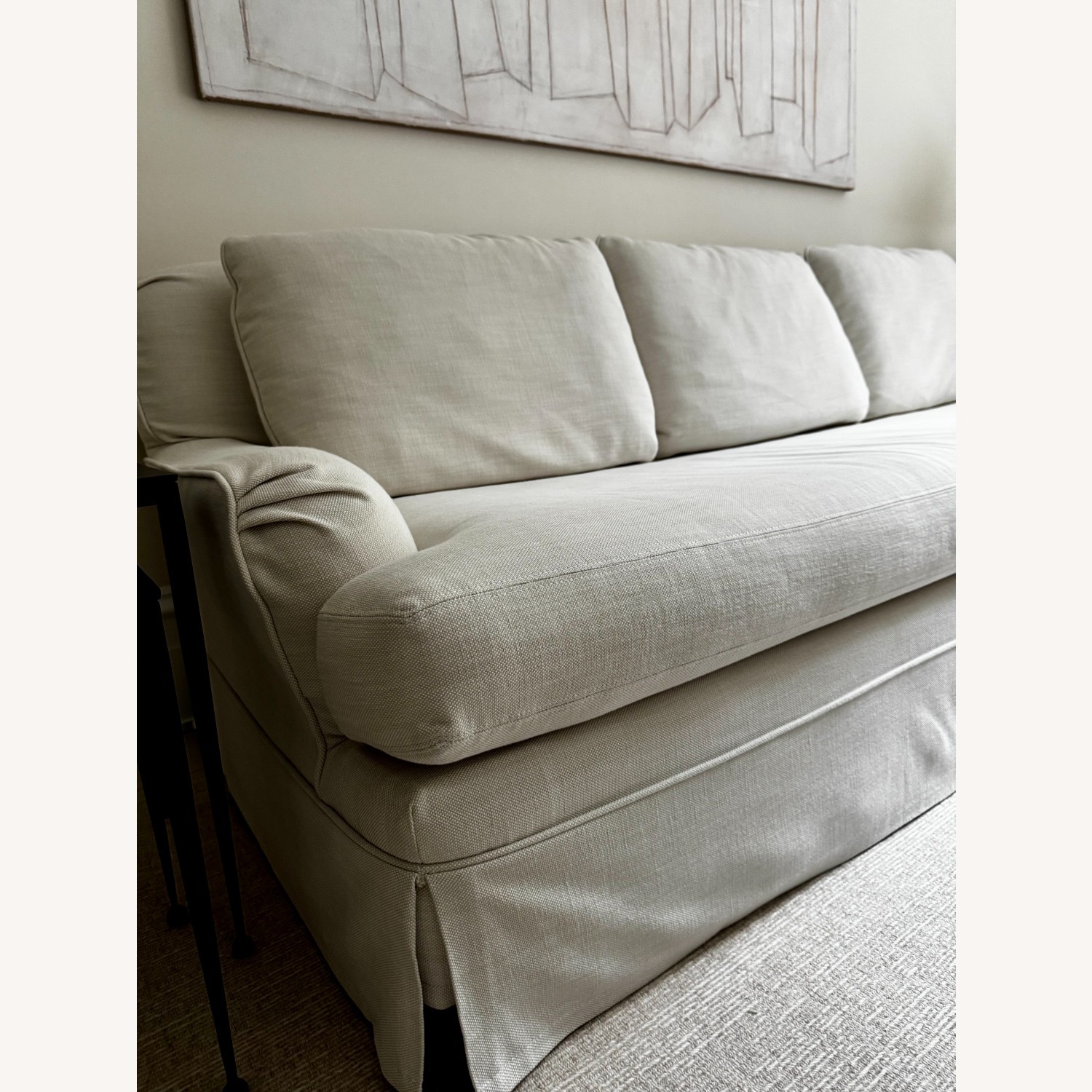 Restoration Hardware English Roll Arm Slipcovered Sofa - image-4