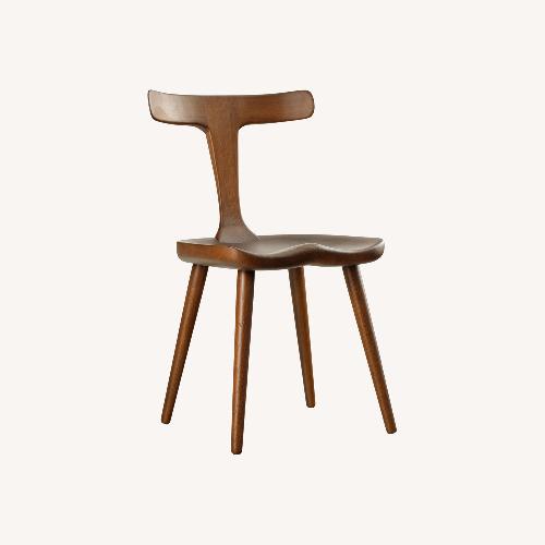 Used Anvil Dark Brown Wood Dining Chair for sale on AptDeco