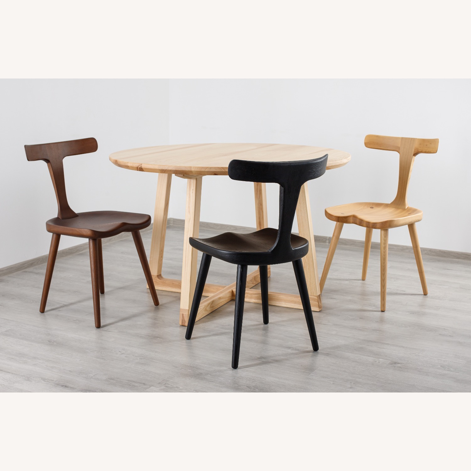 Anvil Dark Brown Wood Dining Chair - image-7