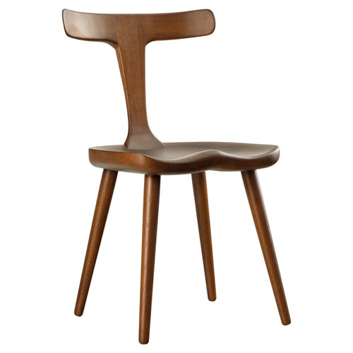 Used Anvil Dark Brown Wood Dining Chair for sale on AptDeco
