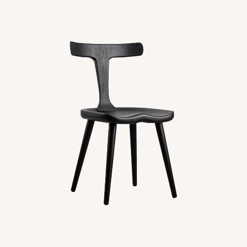 Used Anvil Black Wood Dining Chair for sale on AptDeco