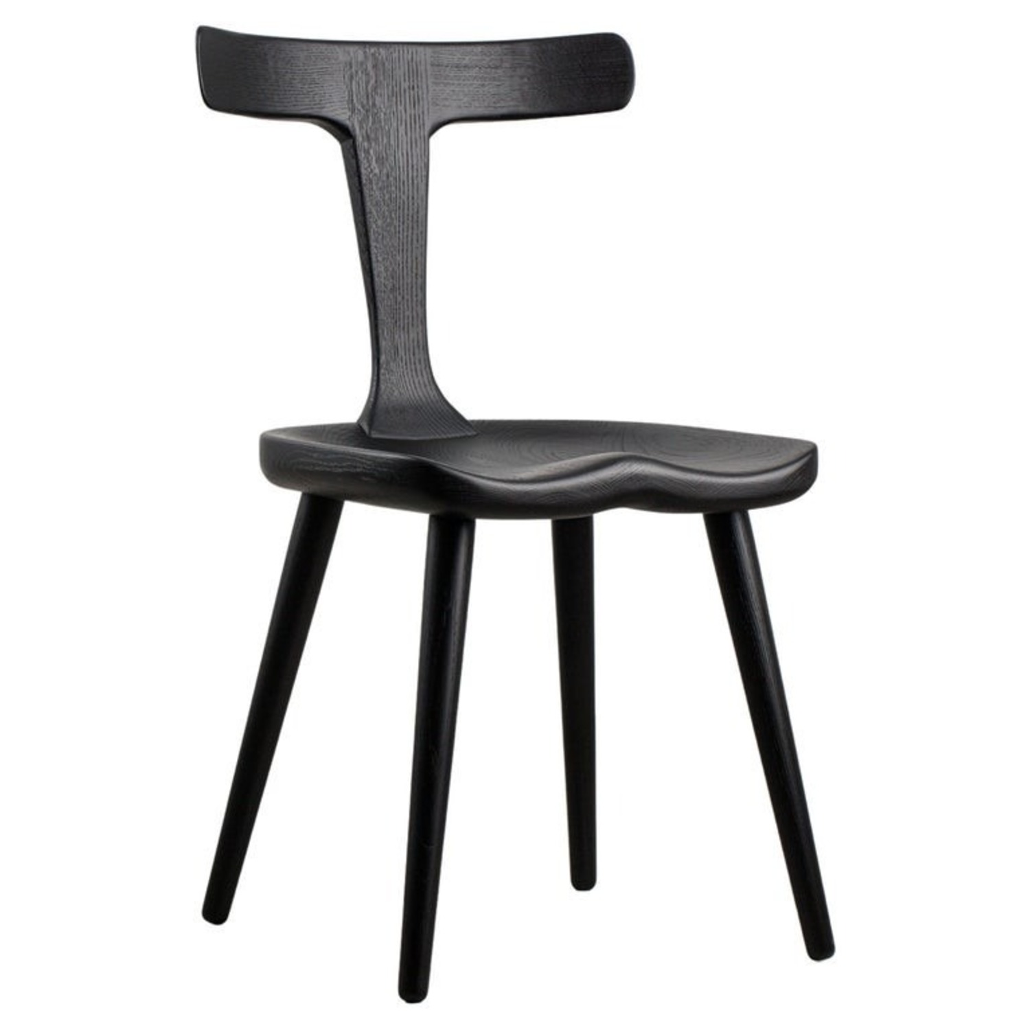 Anvil Black Wood Dining Chair - image-1