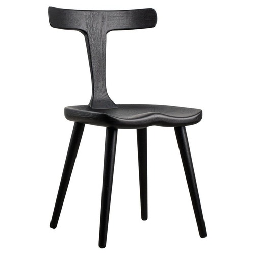 Used Anvil Black Wood Dining Chair for sale on AptDeco