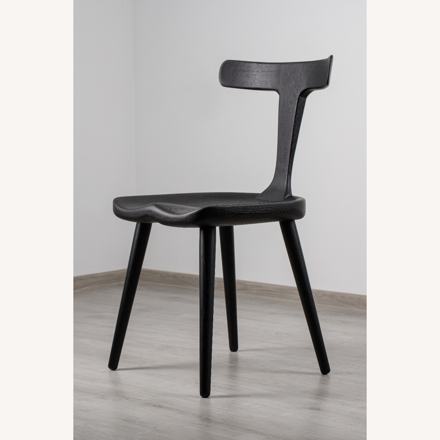 Anvil Black Wood Dining Chair - image-2