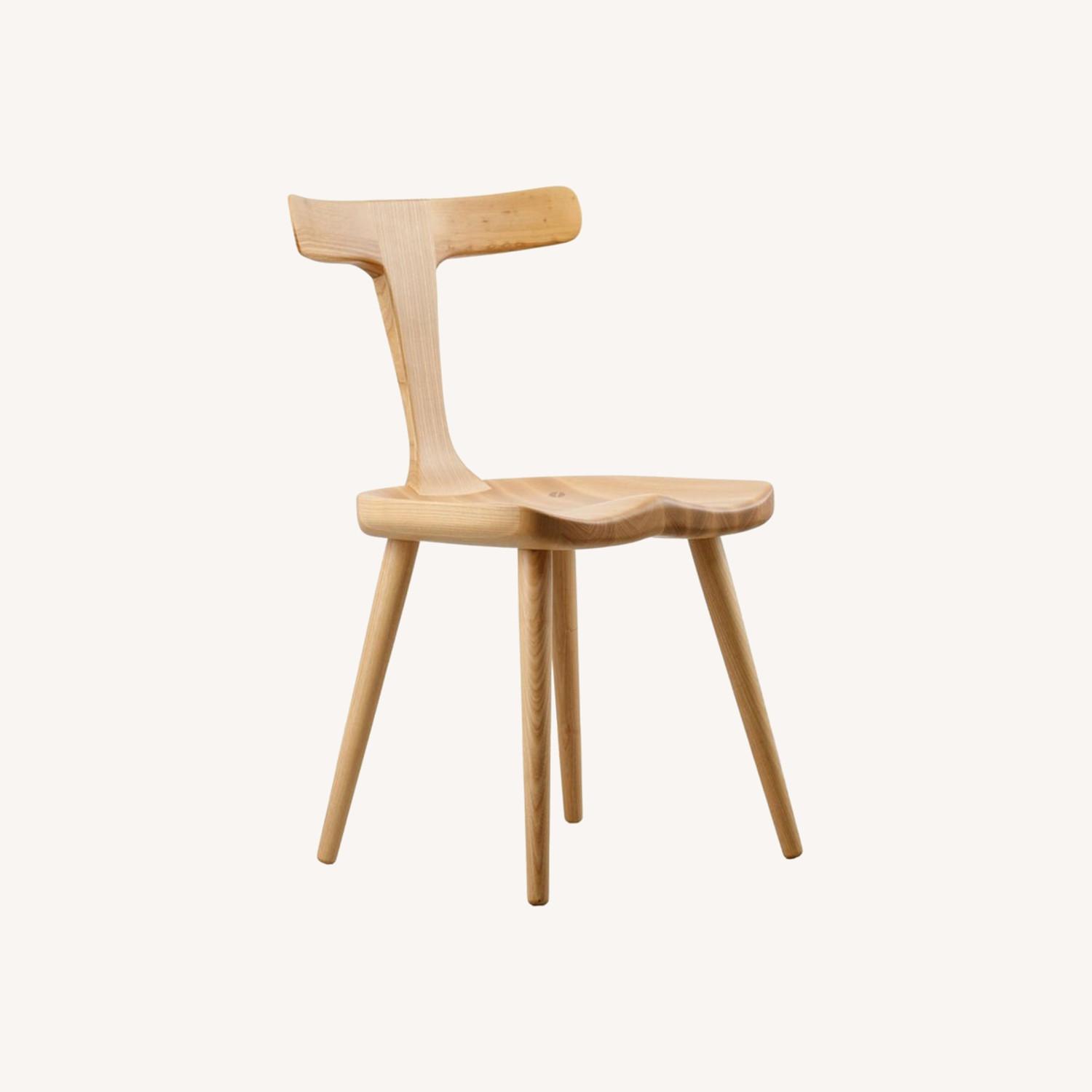 Natural Solid Wood Dining Chair - image-0