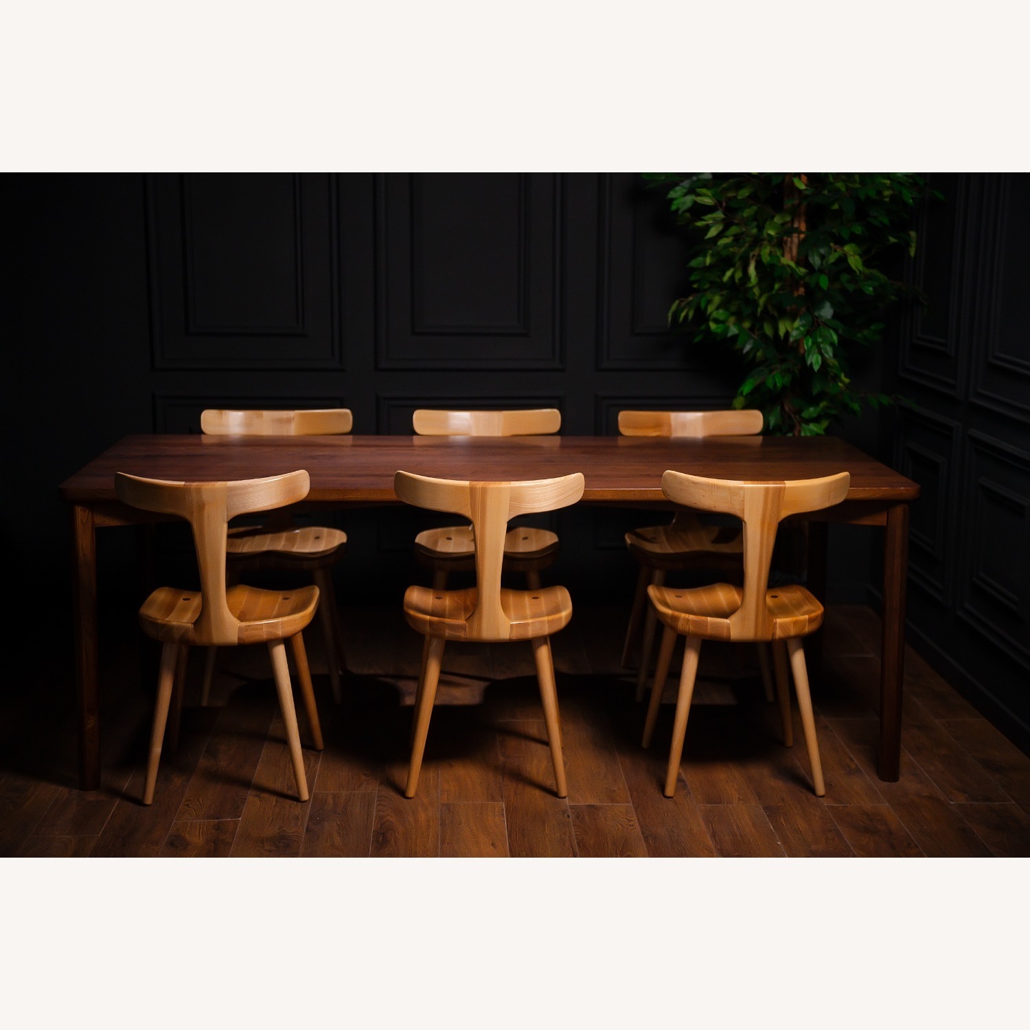 Natural Solid Wood Dining Chair - image-15