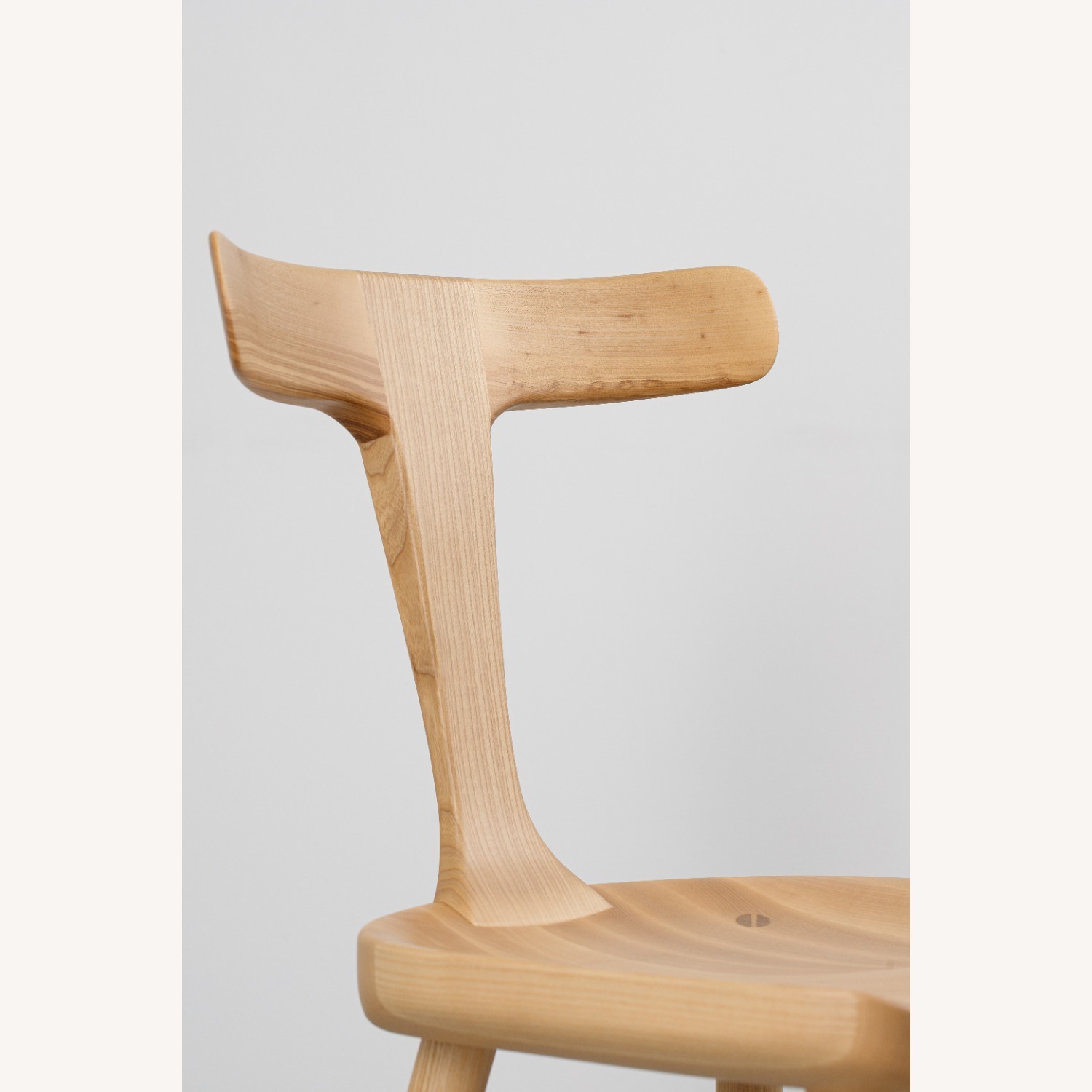 Natural Solid Wood Dining Chair - image-4