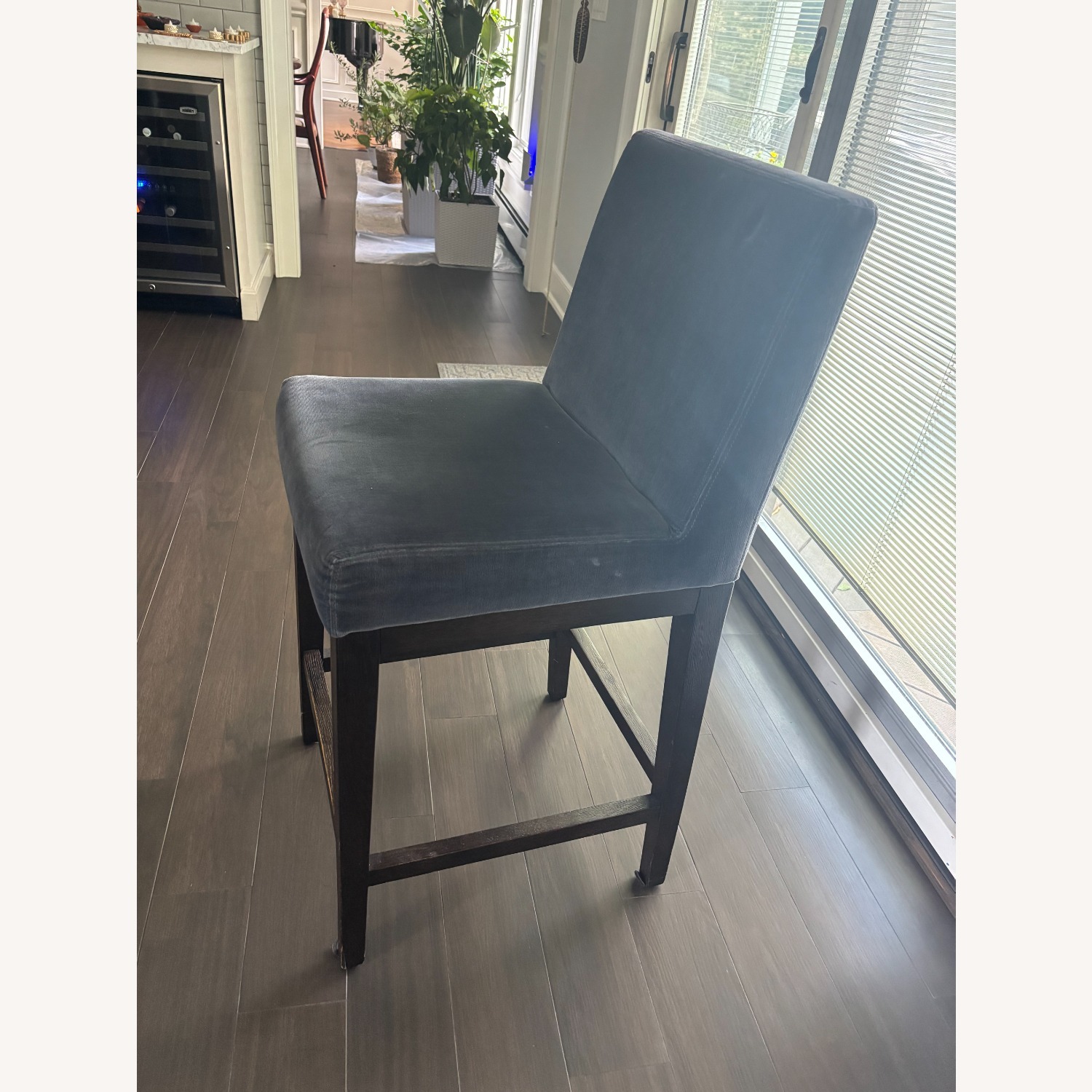 Restoration Hardware Morgan Light Gray Dining Chairs - image-2
