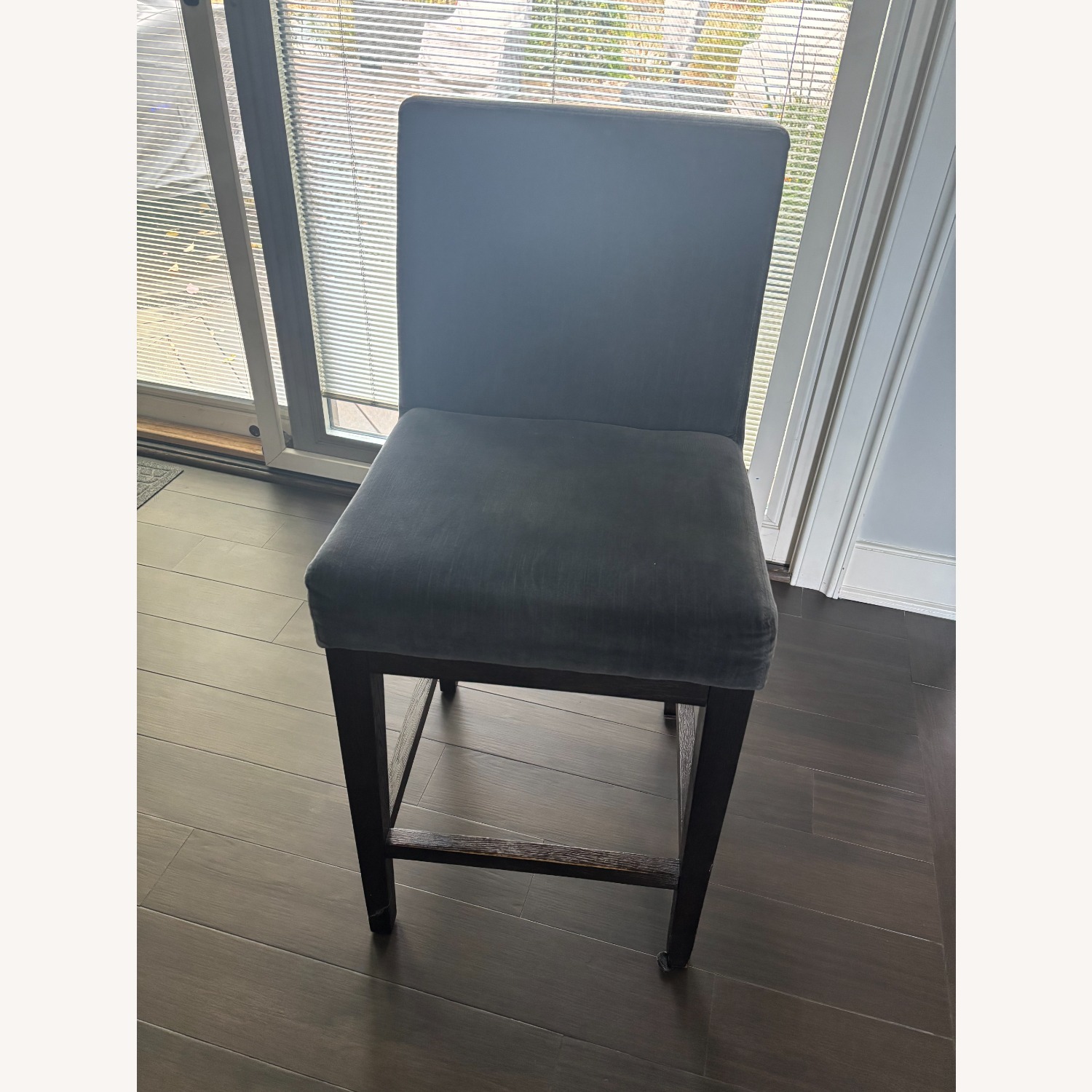 Restoration Hardware Morgan Light Gray Dining Chairs - image-1