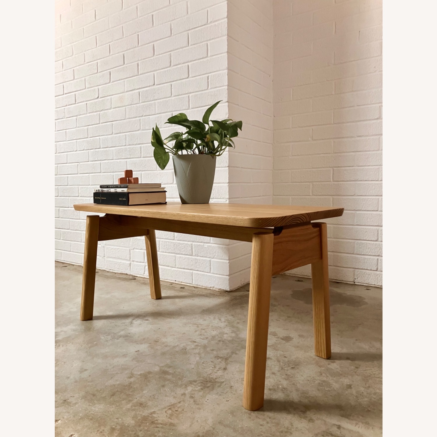 Tayyib Goods Natural Wood Bench - image-1