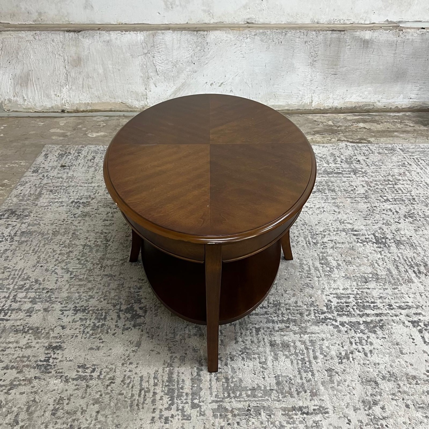 Vintage/Antique Dark Brown Wood Coffee Table - image-2