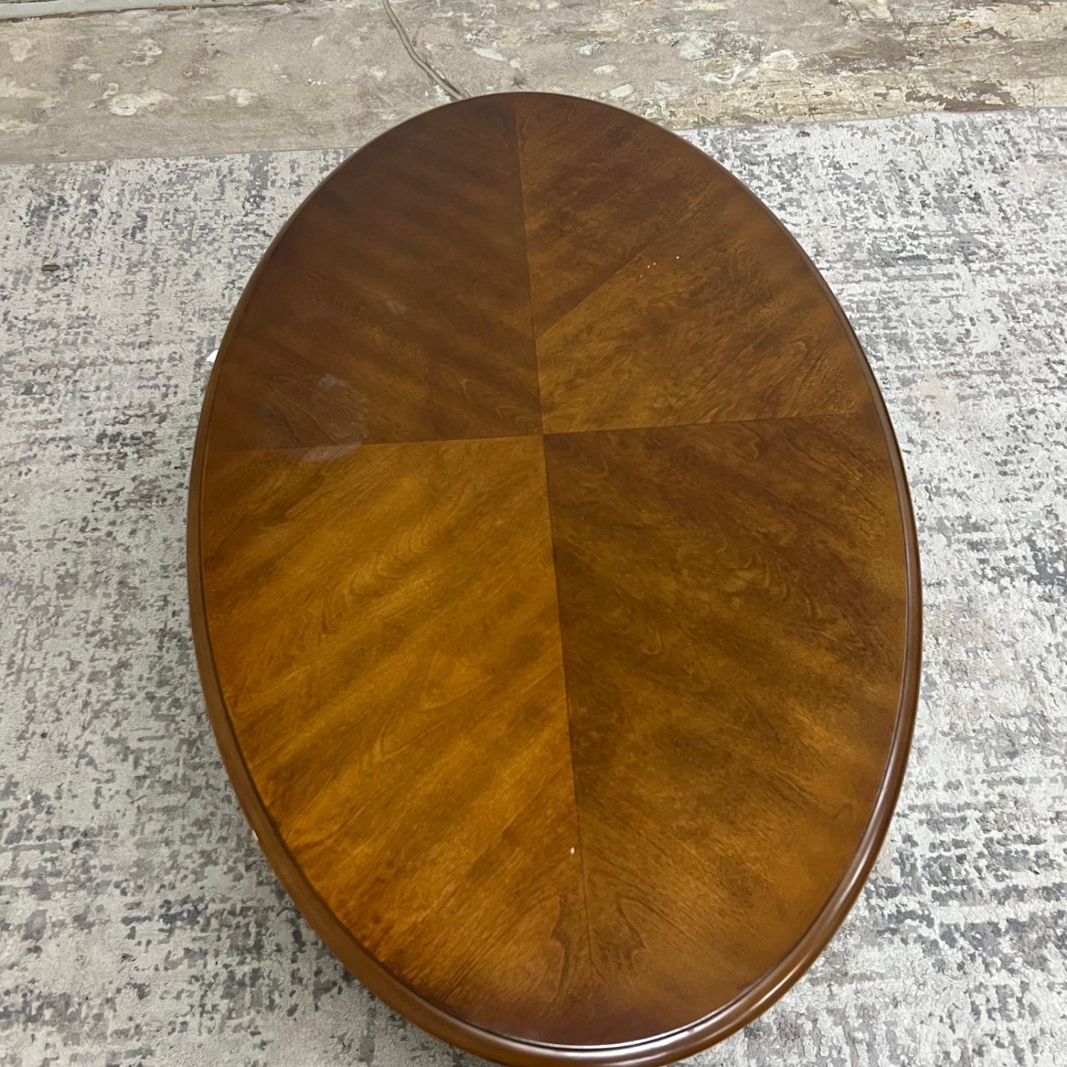 Vintage/Antique Dark Brown Wood Coffee Table - image-4