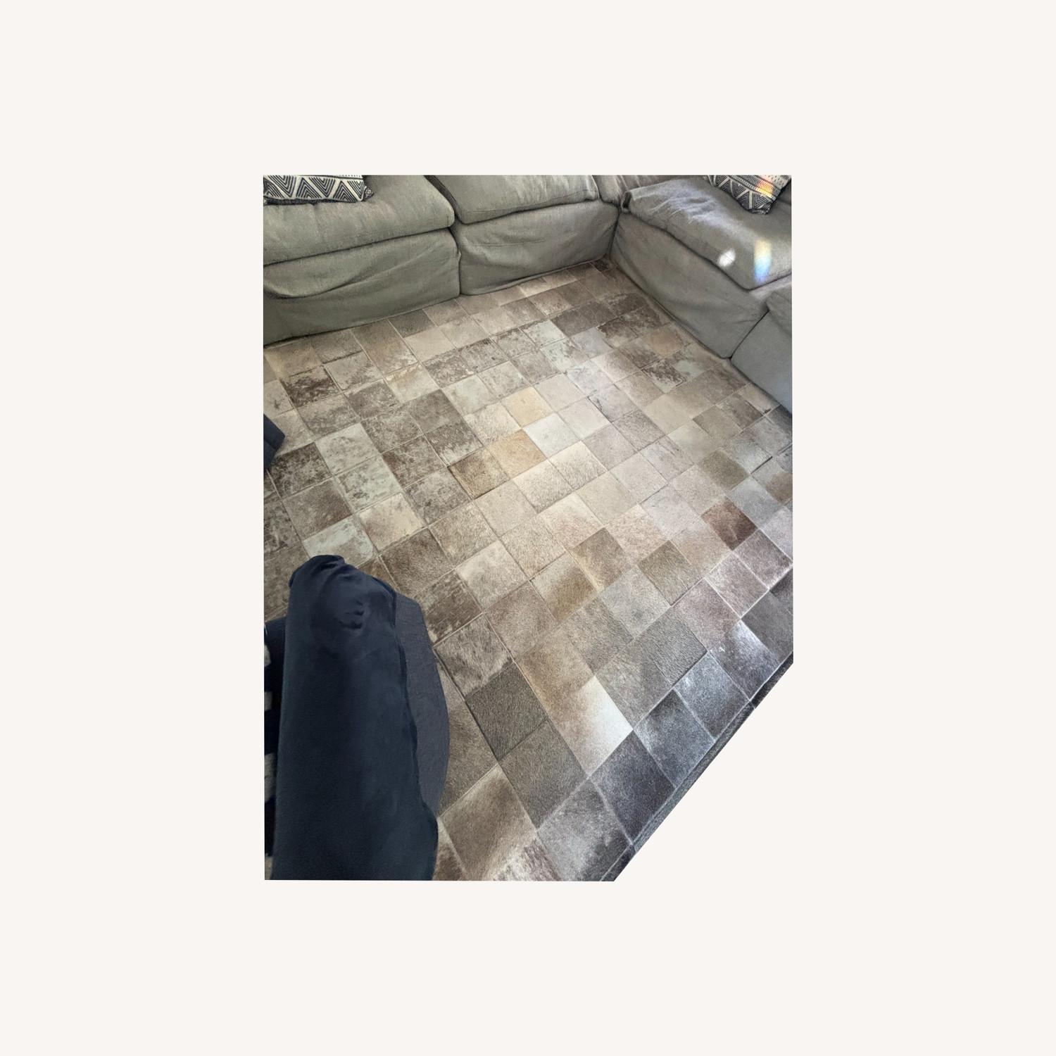 Restoration Hardware Potrero Hide Patchwork Rug - image-4