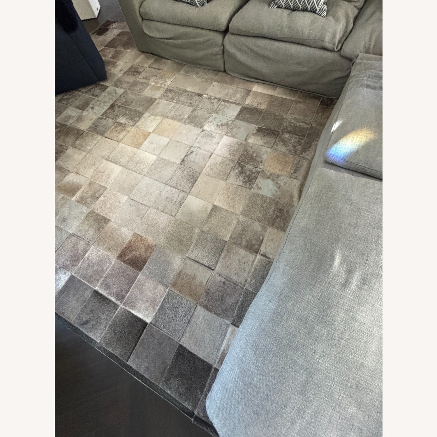 Restoration Hardware Potrero Hide Patchwork Rug - image-2