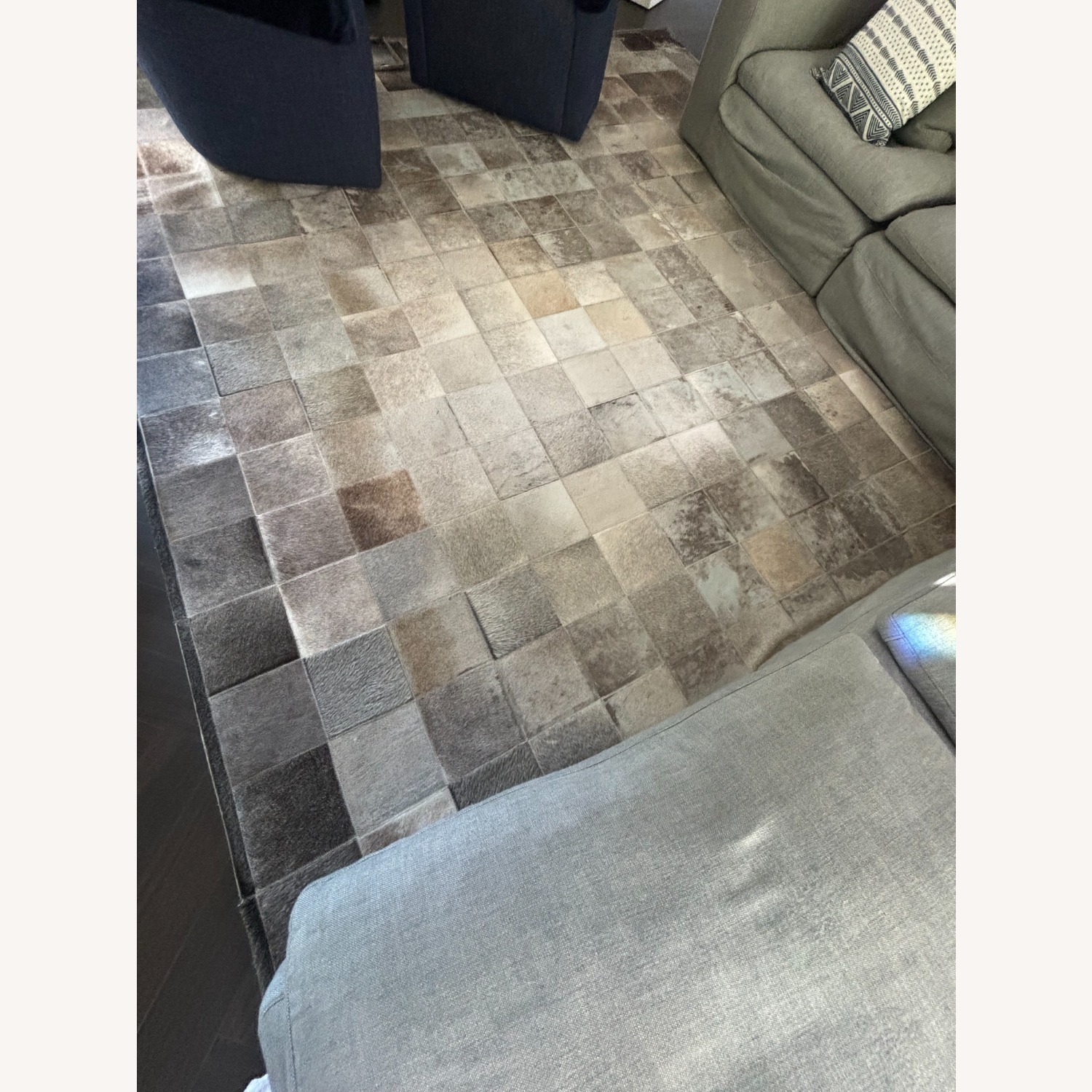 Restoration Hardware Potrero Hide Patchwork Rug - image-1