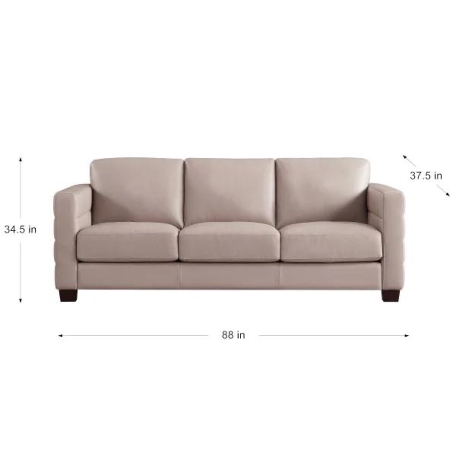 Del Mar Leather 3+ Seater Sofa - image-4