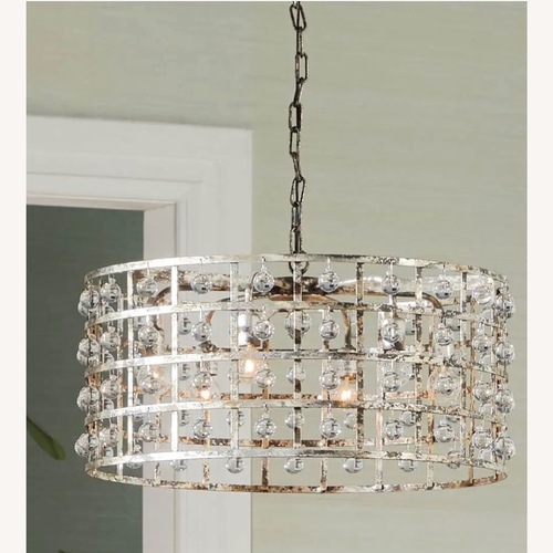 Used Arhaus La Cage Round Silver Clay for sale on AptDeco