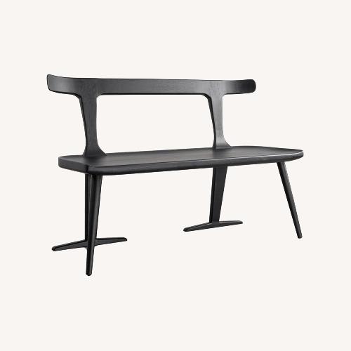 Used Black Solid Wood Entryway Bench for sale on AptDeco