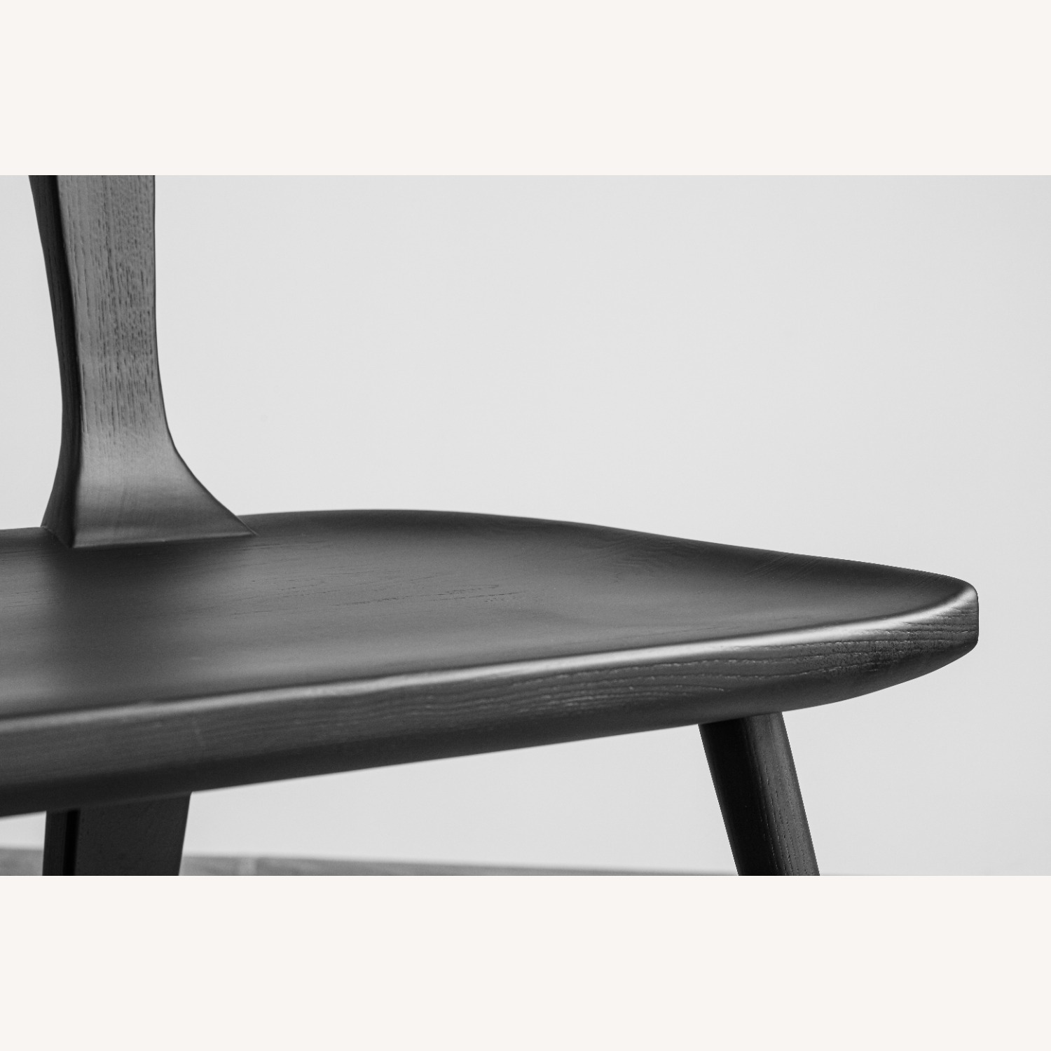 Black Solid Wood Entryway Bench - image-5