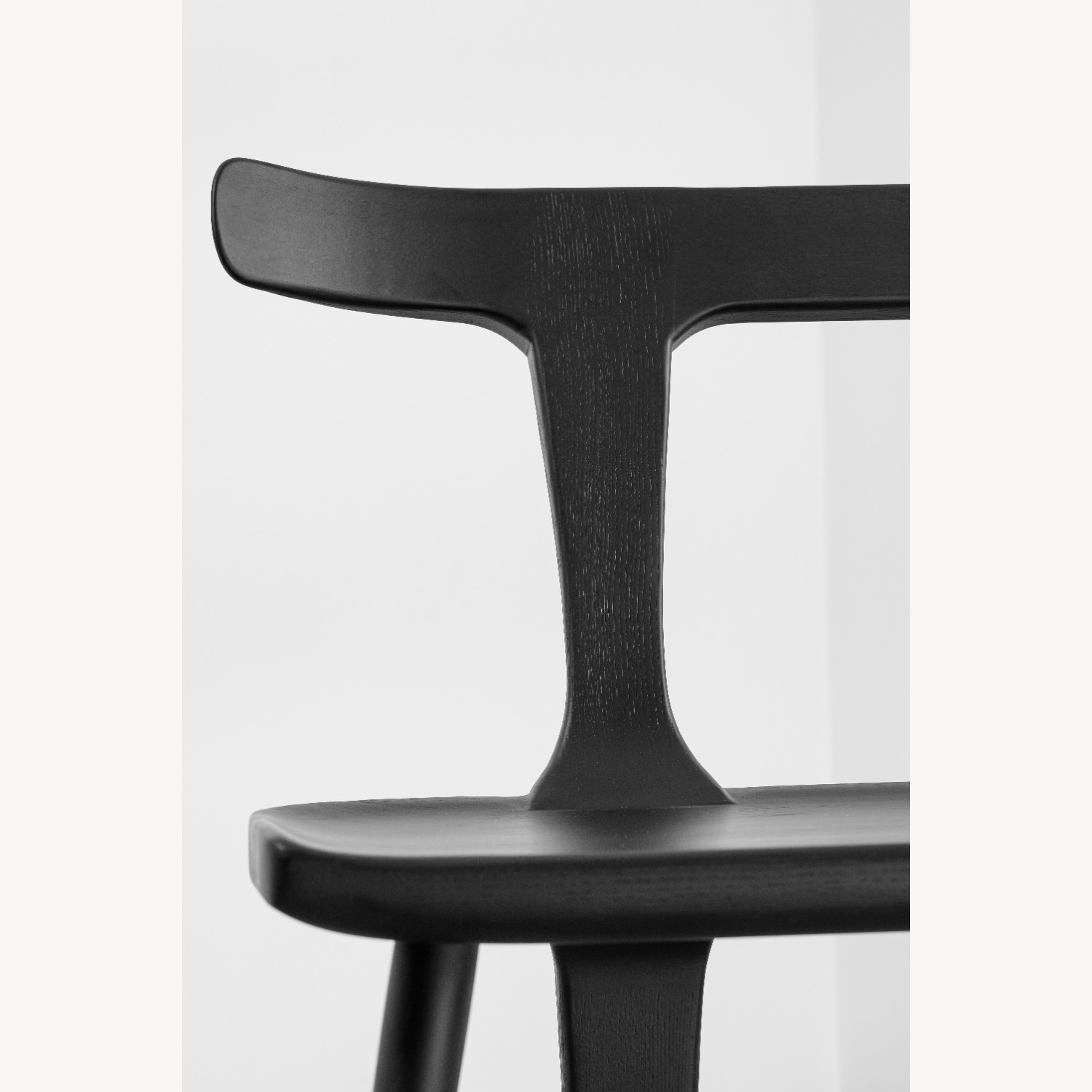 Black Solid Wood Entryway Bench - image-2