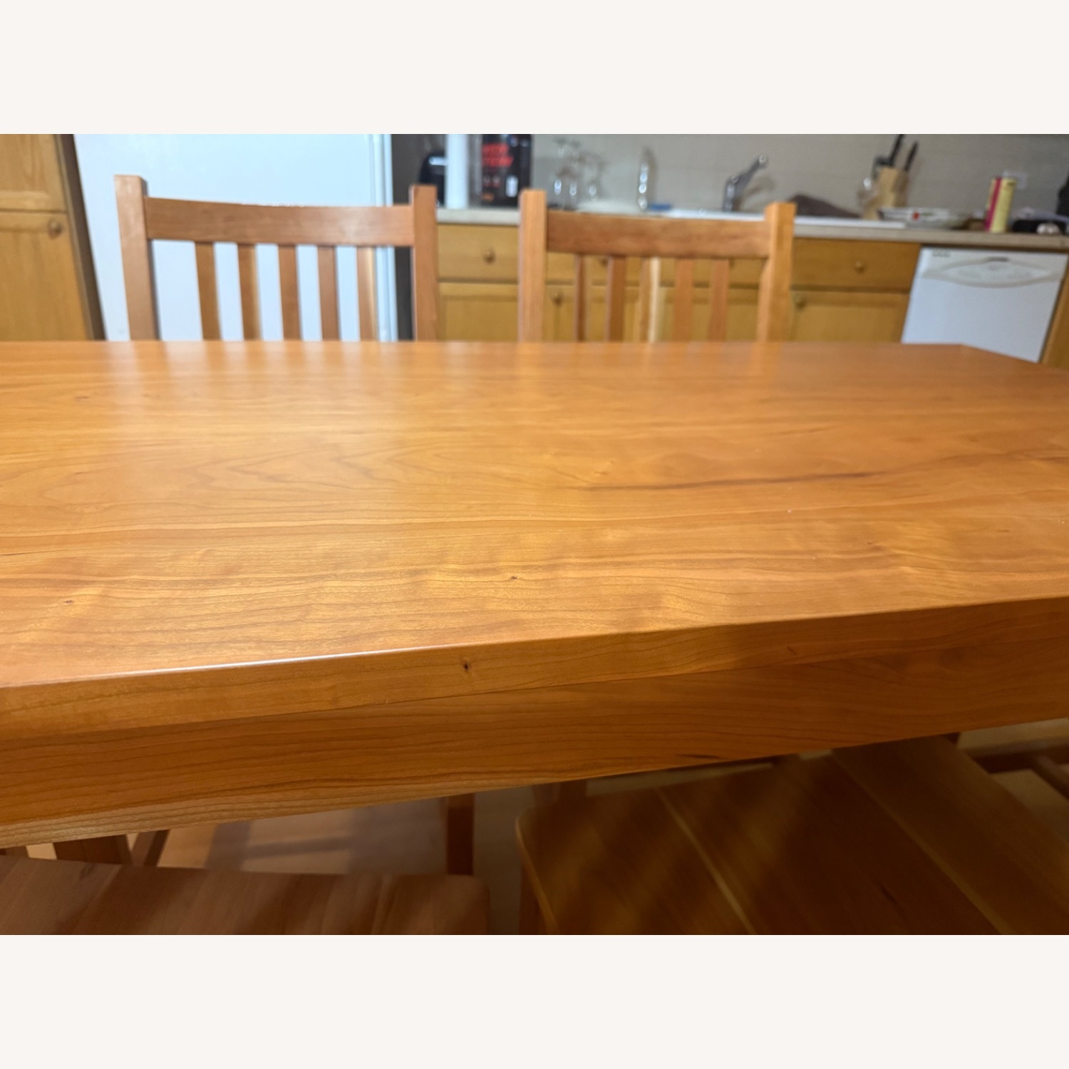 Solid Cherry Wood Table and Chairs - image-2
