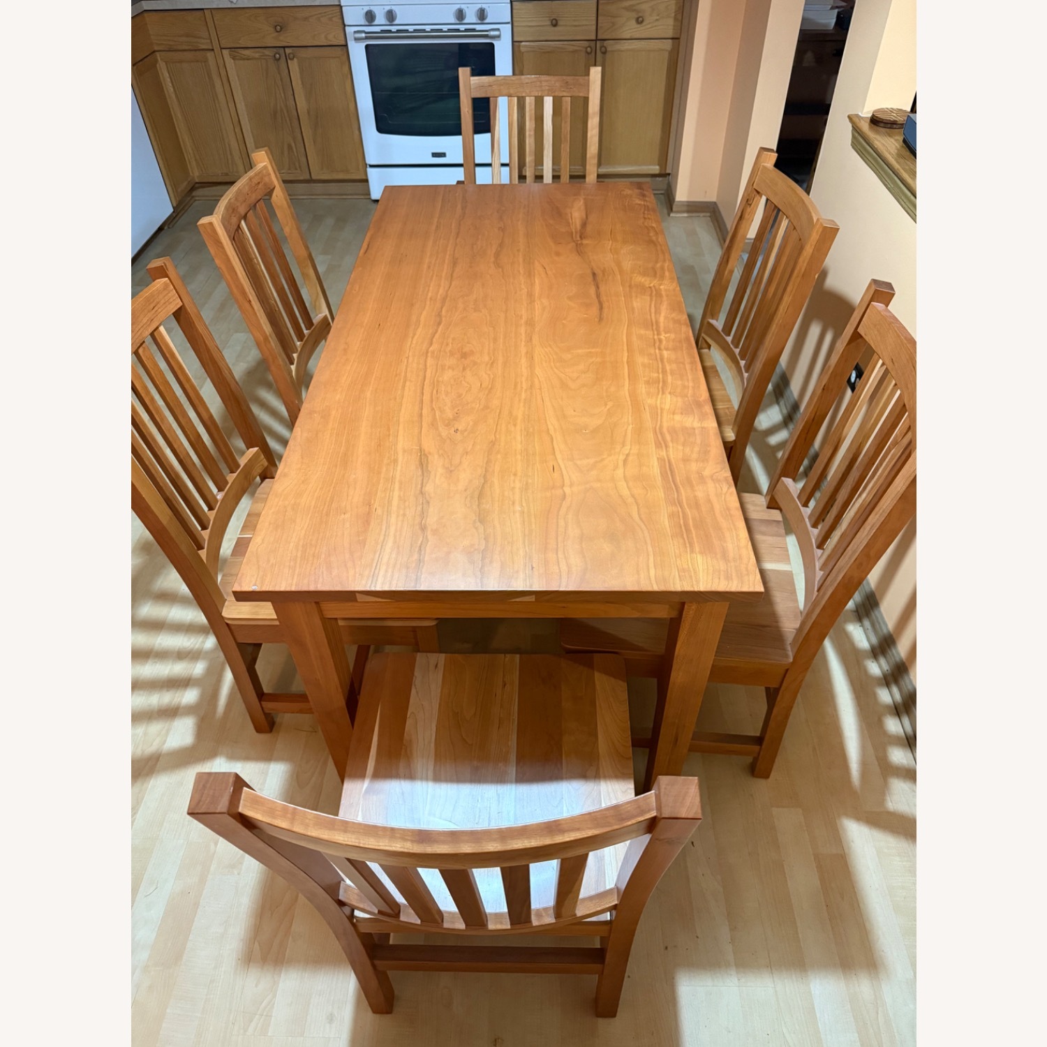 Solid Cherry Wood Table and Chairs - image-6
