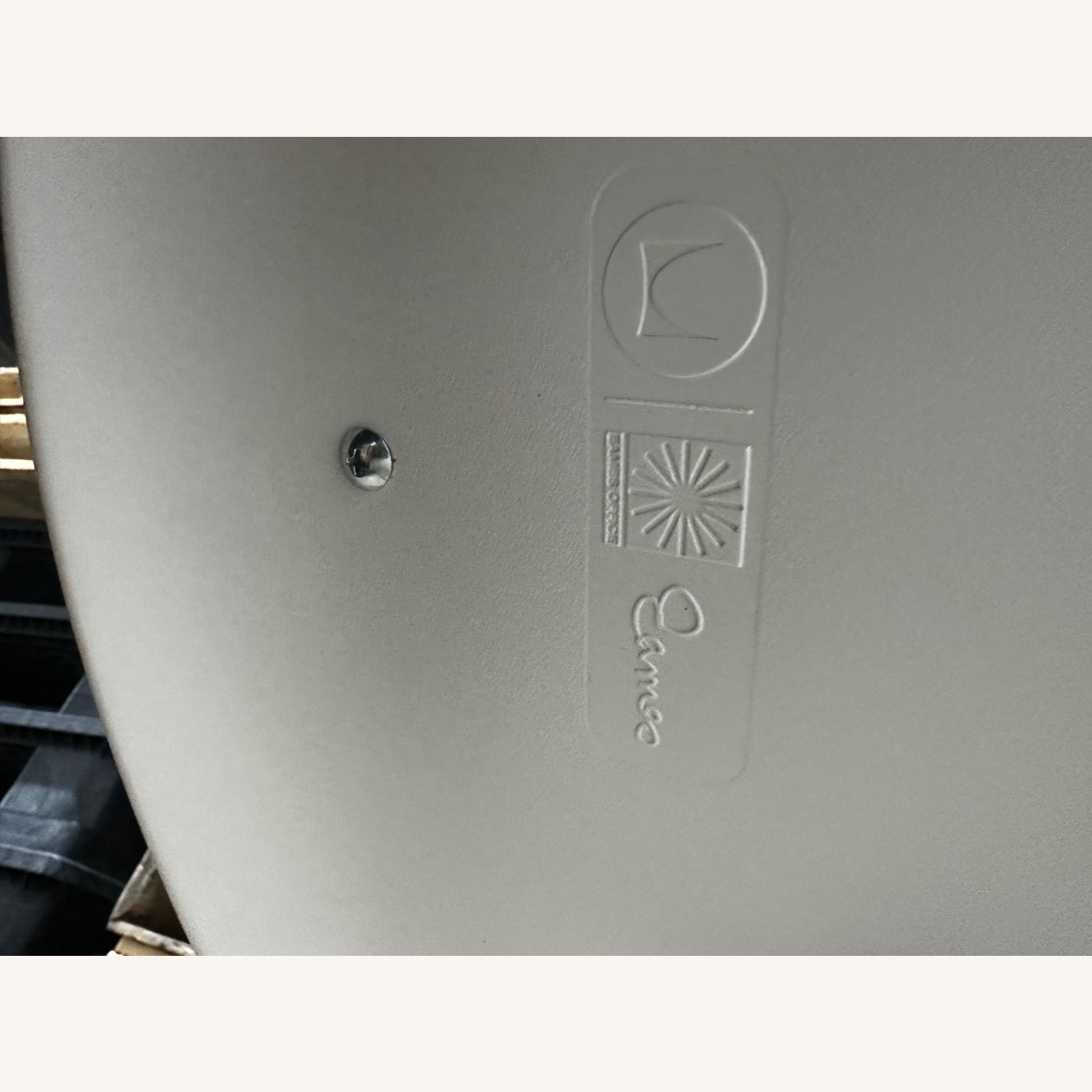 Eames Office White Fabric Stools - image-4