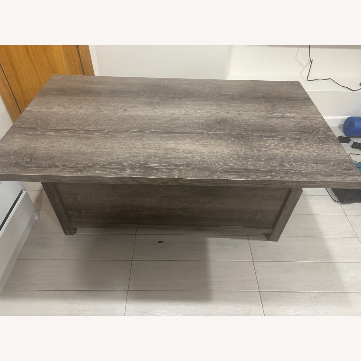 Ashley Furniture Light Gray Wood Chest - image-2