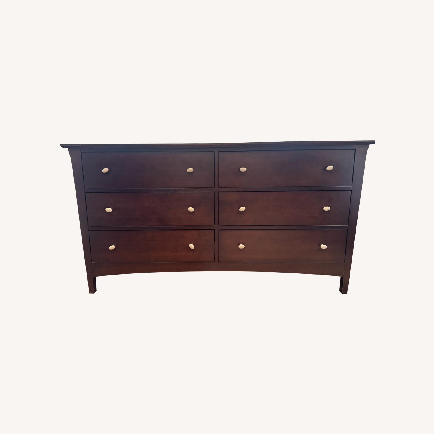 Solid Maple Hardwood Dresser - Espresso - image-0
