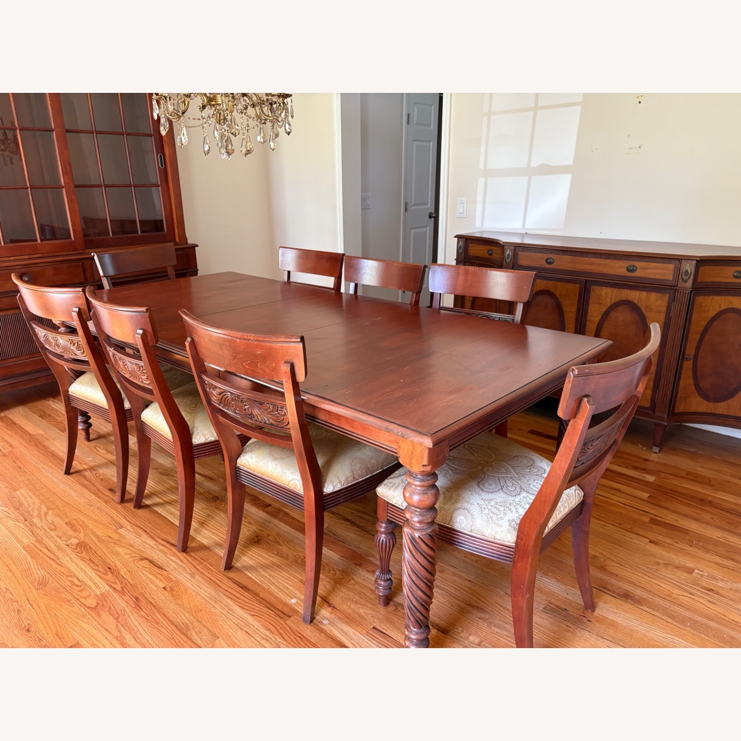 Ethan Allen Dark Brown Dining Set - image-4