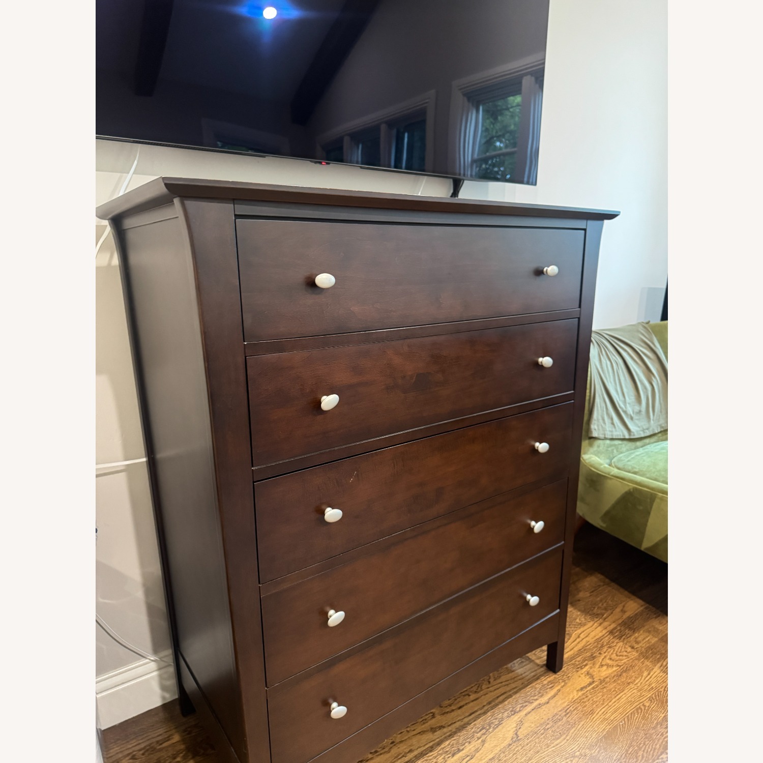 Baronet Dark Brown Wood Dresser - image-2