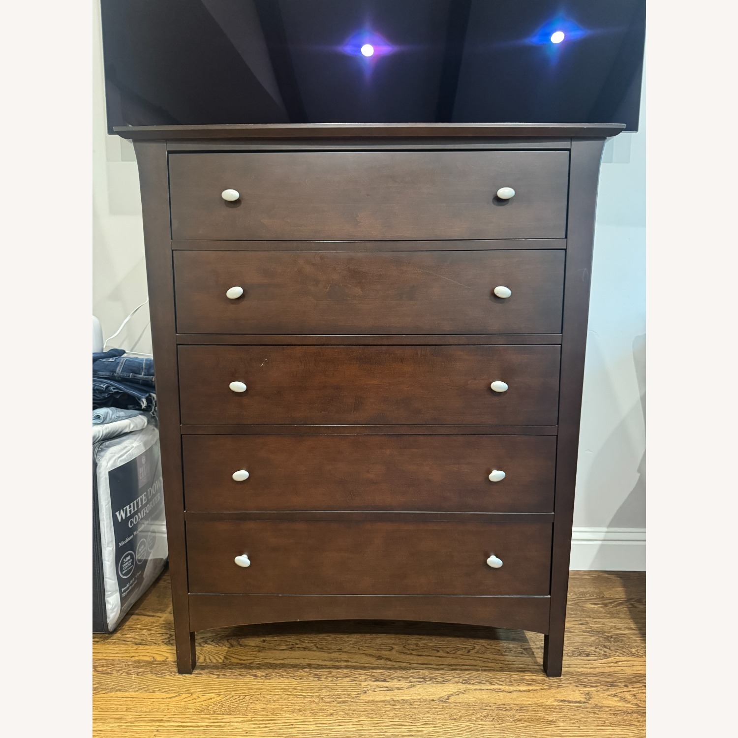 Baronet Dark Brown Wood Dresser - image-1