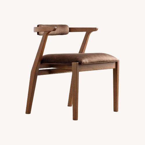 Used Dark Brown Solid Wood Dining Chair for sale on AptDeco