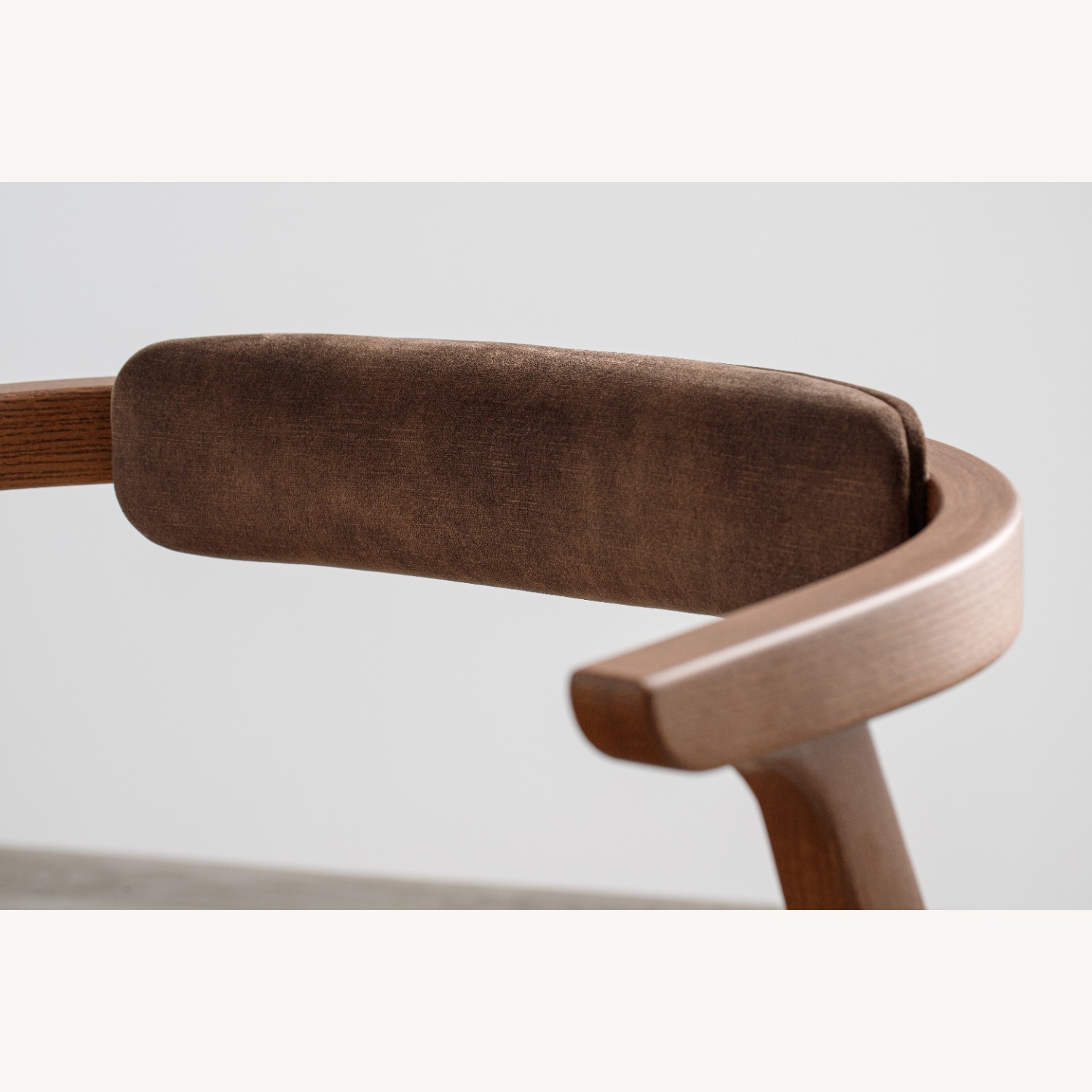 Dark Brown Solid Wood Dining Chair - image-6