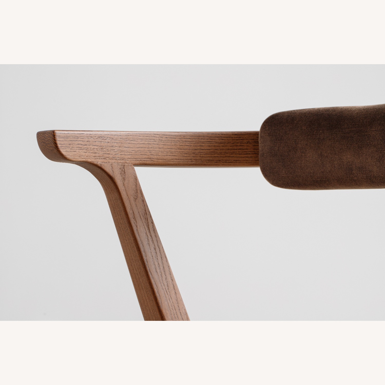 Dark Brown Solid Wood Dining Chair - image-5