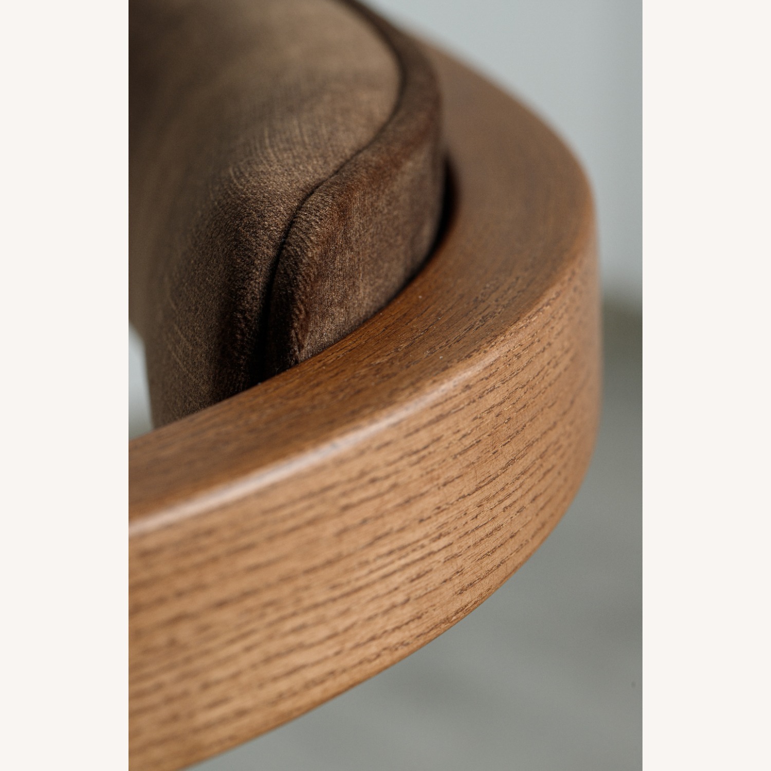 Dark Brown Solid Wood Dining Chair - image-8