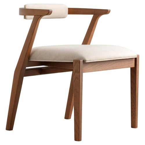 Used Light Brown Solid Wood Dining Chair for sale on AptDeco