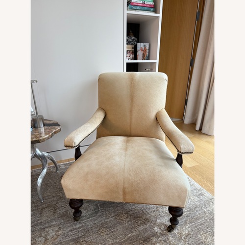 Used White Fur and Hide Armchair for sale on AptDeco